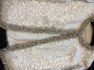 Lot 397 - A Felisa Irigoyen couture pearlised cocktail ensemble, 1968-69