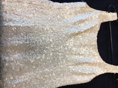Lot 397 - A Felisa Irigoyen couture pearlised cocktail ensemble, 1968-69