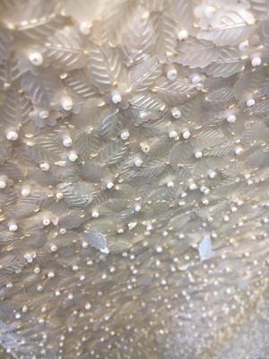 Lot 397 - A Felisa Irigoyen couture pearlised cocktail ensemble, 1968-69