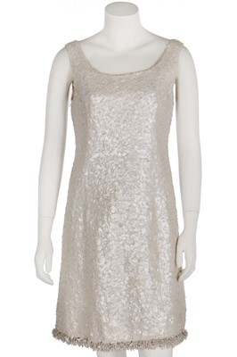 Lot 397 - A Felisa Irigoyen couture pearlised cocktail ensemble, 1968-69