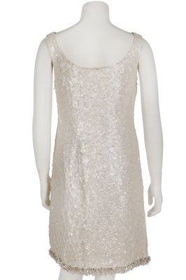 Lot 397 - A Felisa Irigoyen couture pearlised cocktail ensemble, 1968-69