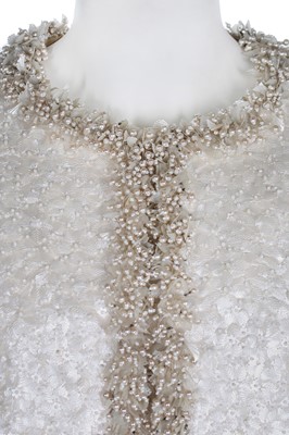 Lot 397 - A Felisa Irigoyen couture pearlised cocktail ensemble, 1968-69