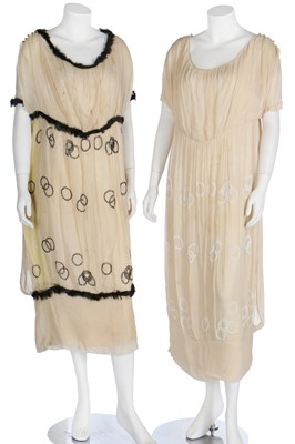 Lot 31 - Two Liberty printed silk day dresses, circa 1917