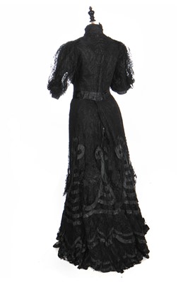 Lot 25 - Three black gowns and four evening bodices, 1910-1912