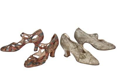 Lot 18 - Five pairs of shoes and boots, 1890s-1930