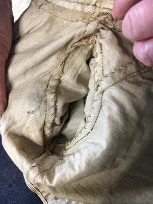 Lot 2 - An ecru slubbed silk spencer, late 1820s