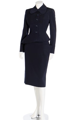 Lot 83 - Two Schiaparelli finely tailored wool suits, circa 1949-51