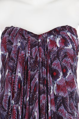 Lot 205 - An Alexander McQueen koi fish printed chiffon dress, 2009