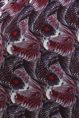 Lot 205 - An Alexander McQueen koi fish printed chiffon dress, 2009