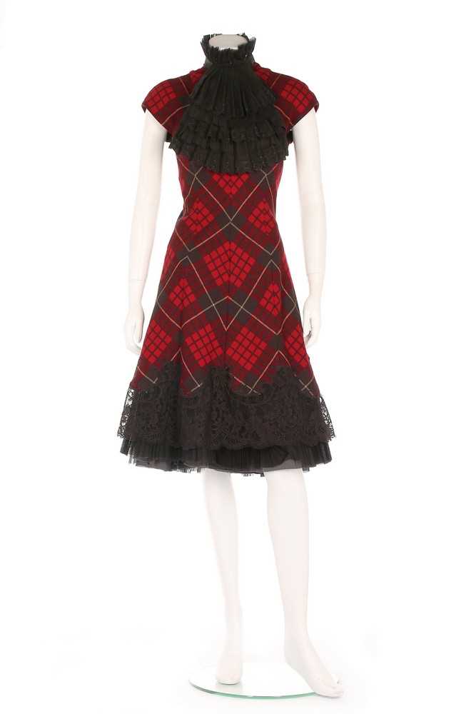 Lot 326 - An Alexander McQueen tartan wool dress,...