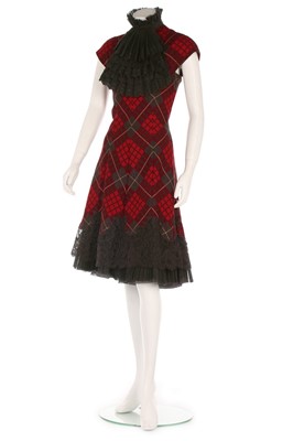 Lot 326 - An Alexander McQueen tartan wool dress,...