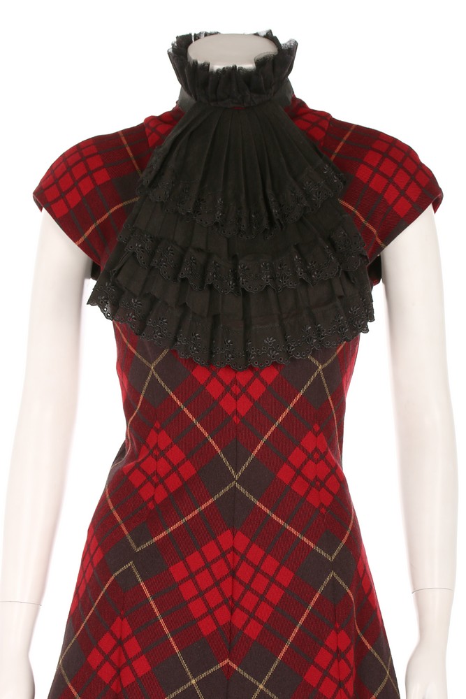 Alexander McQueen Wool Tartan Mini Dress