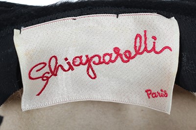 Lot 92 - Three Schiaparelli hats, late 1950s-1960s