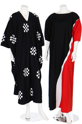 Lot 249 - Two Marimekko printed cotton kaftans, circa 1975