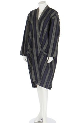 Lot 475 - An Issey Miyake textured oversized cotton coat, circa 1985