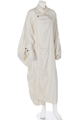 Lot 264 - An Issey Miyake ivory 'parachute' nylon coat, 1980s-90s