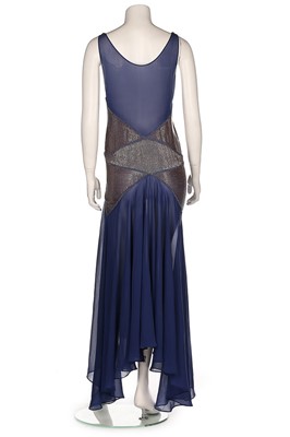 Lot 106 - A rare Jeanne Lanvin couture beaded blue...