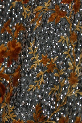 Lot 387 - An early Hubert de Givenchy couture voided velvet evening gown, Autumn-Winter 1954