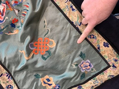 Lot 319 - An embroidered informal robe, chang-fu, Chinese, circa 1920