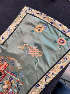 Lot 319 - An embroidered informal robe, chang-fu, Chinese, circa 1920
