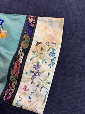 Lot 319 - An embroidered informal robe, chang-fu, Chinese, circa 1920