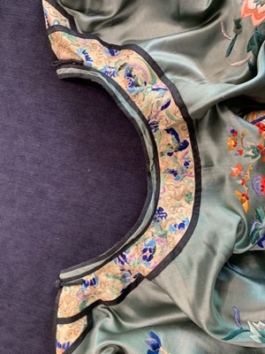 Lot 319 - An embroidered informal robe, chang-fu, Chinese, circa 1920