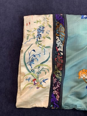 Lot 319 - An embroidered informal robe, chang-fu, Chinese, circa 1920