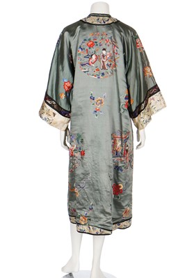 Lot 319 - An embroidered informal robe, chang-fu, Chinese, circa 1920