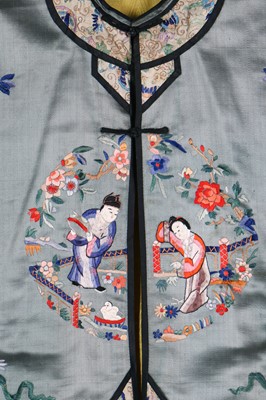Lot 319 - An embroidered informal robe, chang-fu, Chinese, circa 1920