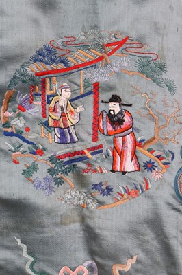Lot 319 - An embroidered informal robe, chang-fu, Chinese, circa 1920