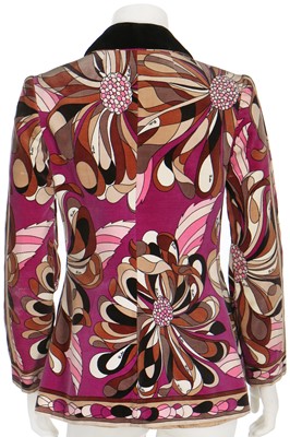 Lot 122 - An Emilio Pucci printed velvet jacket, late 1960s