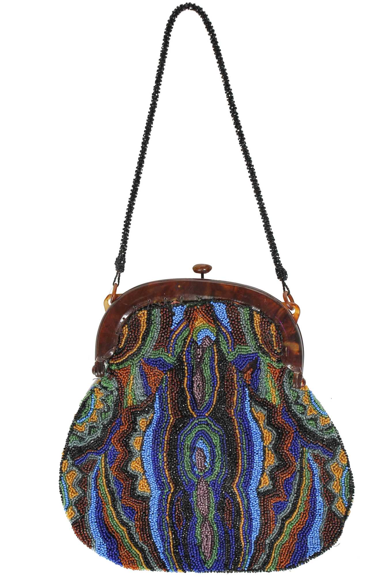 Lot 42 - A beaded evening purse, French, circa 1925