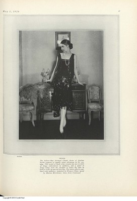 Lot 108 - A Gabrielle Chanel couture crêpe romain...