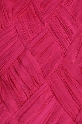 Lot 94 - A raspberry-pink pleated chiffon evening gown in the style of Jean Dessès, circa 1959