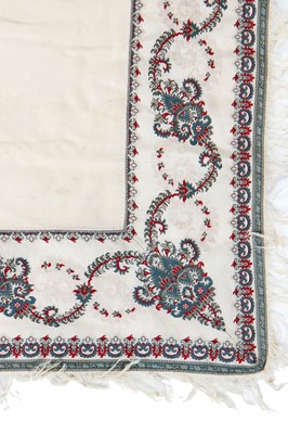 Lot 285 - Two turnover drawloom shawls, Norwich, circa 1820 and 1835