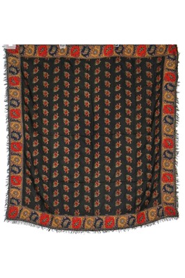 Lot 290 - Two square shawls, probably Paisley, 1825-35