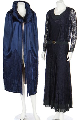 Lot 55 - A group of evening wear and accessories, mainly 1930s