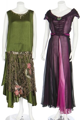 Lot 55 - A group of evening wear and accessories, mainly 1930s