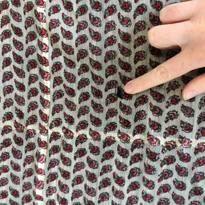 Lot 302 - Six silk/wool gauze summer shawls, 1850-60