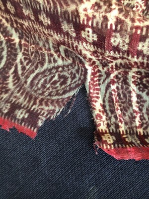 Lot 302 - Six silk/wool gauze summer shawls, 1850-60