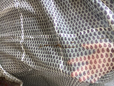Lot 302 - Six silk/wool gauze summer shawls, 1850-60