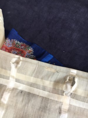 Lot 302 - Six silk/wool gauze summer shawls, 1850-60
