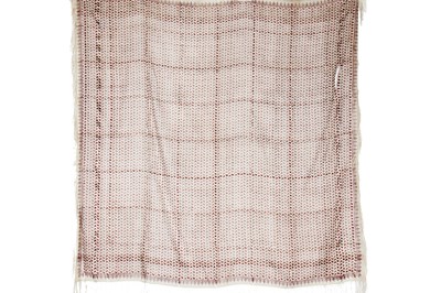 Lot 302 - Six silk/wool gauze summer shawls, 1850-60