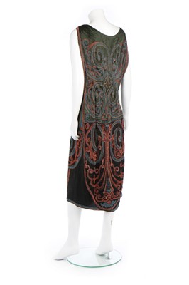 Lot 113 - A Callot Soeurs beaded 'Taisa' satin evening...