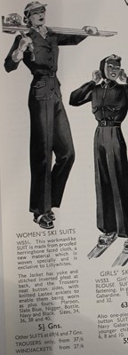 Lot 73 - A Lillywhites navy wool-gabardine ski-suit, circa 1937