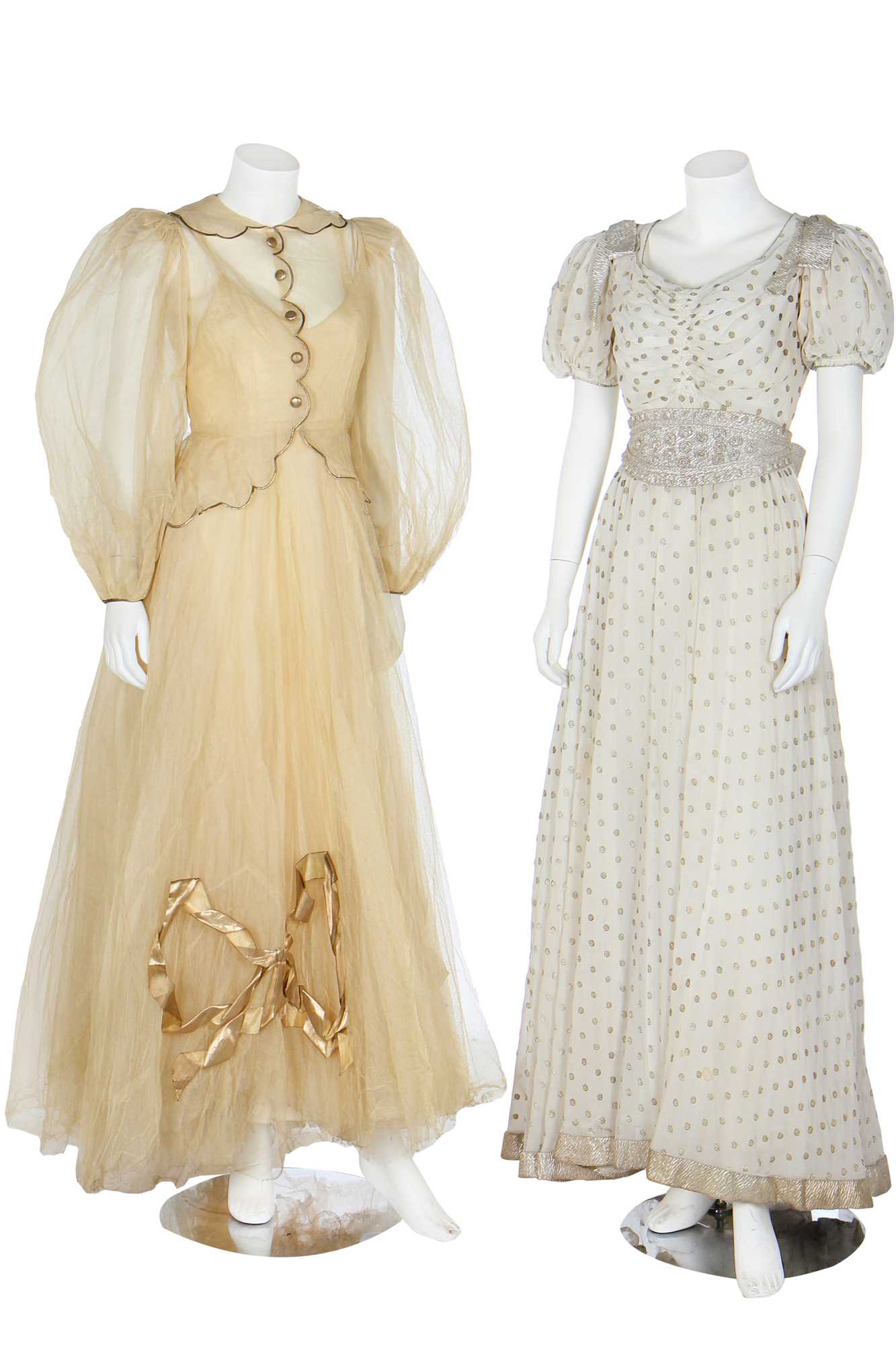 Lot 74 - Nine garden party dresses, 1930s