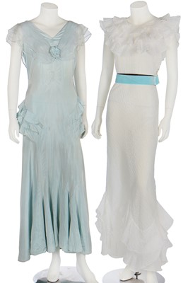 Lot 74 - Nine garden party dresses, 1930s