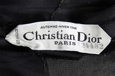 Lot 106 - A Marc Bohan for Dior couture black satin bodice, Autumn-Winter 1964
