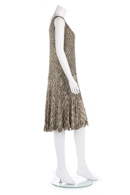 Lot 115 - A fine couture gold sequined 'flapper' dress,...