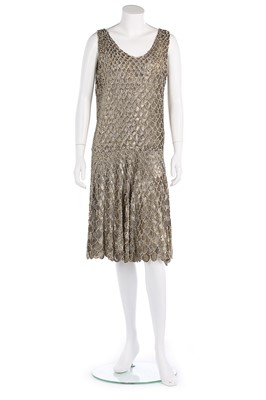 Lot 115 - A fine couture gold sequined 'flapper' dress,...